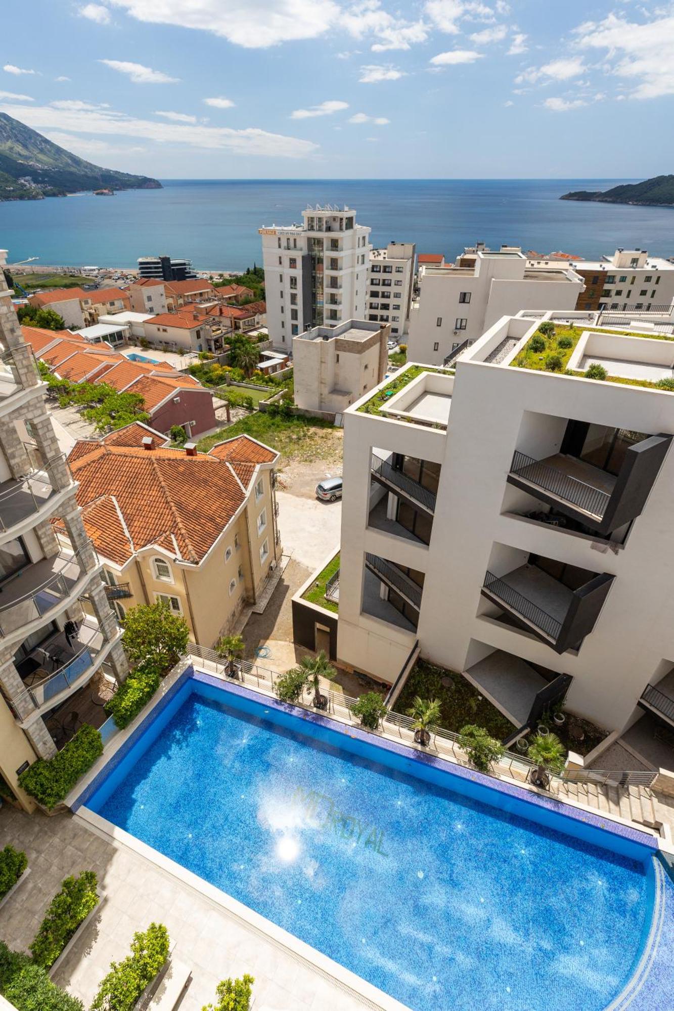 Modern Top Floor Sea View 3Br With Pools, Spa & Fitness Bečići Exterior foto